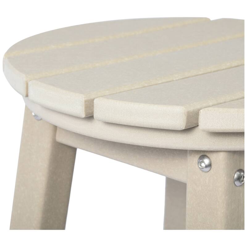 Laguna Hdpe All Weather Outdoor Patio 29" Round Bar Stool (Set Of 3)