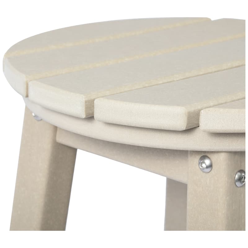 Polytrends Laguna Hdpe All Weather Outdoor Patio 24" Round Counter Stool (Set Of 3)
