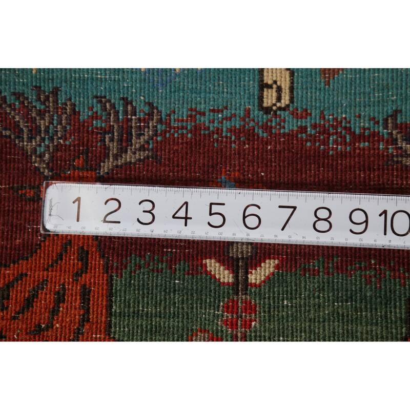 Animal Pictorial Kazak Oriental Accent Rug Handmade Wool Carpet - 2'1"x 2'10"