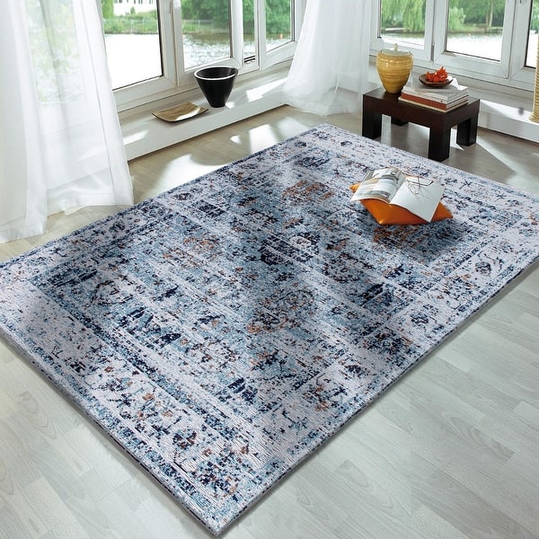 slide 2 of 5, Blue Coastal Rug - 5 ' X 8' Rectangle
