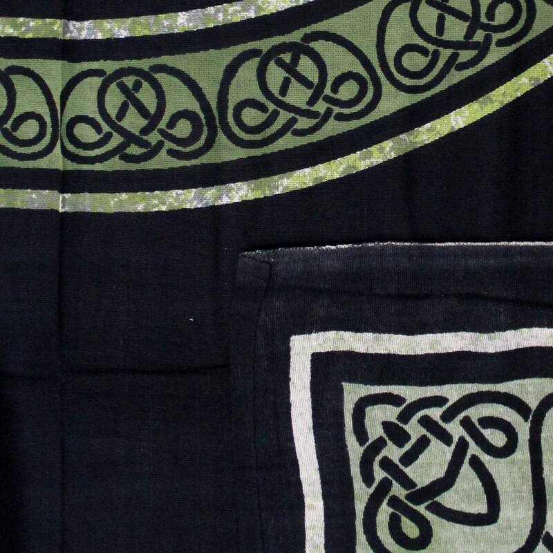 Cotton Celtic Circle Wheel Of Life Tablecloth Collection