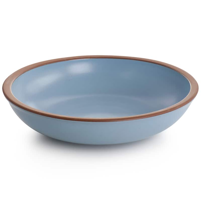 16 Piece Terracotta Double Bowl Dinnerware Set