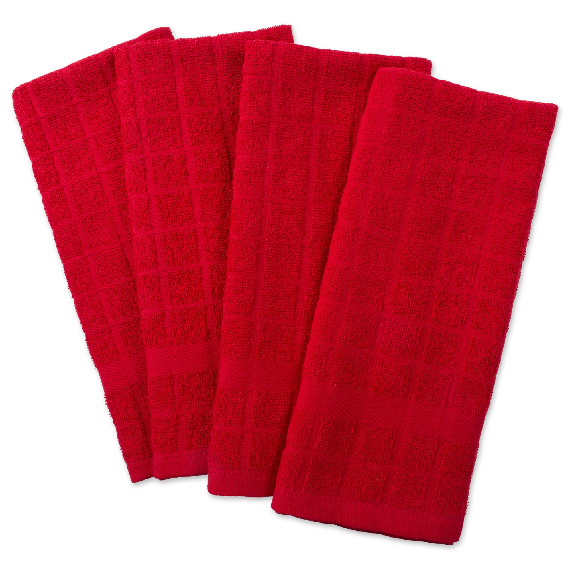 Red kitchen online towel set