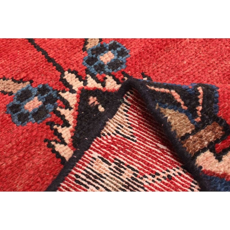 ECARPETGALLERY Hand-knotted Andelz Red Wool Rug - 2'2 x 9'7