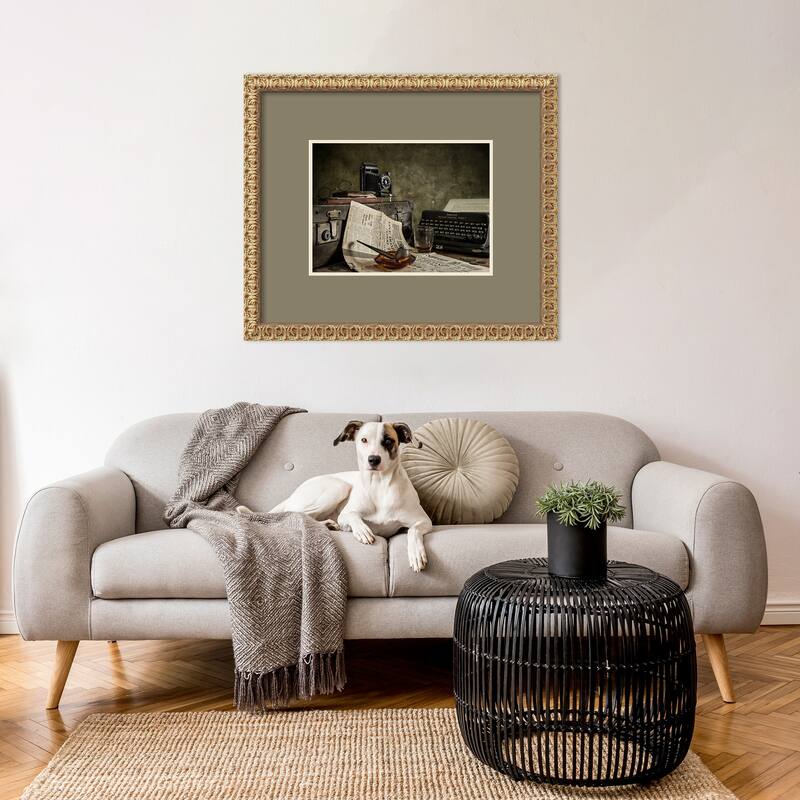 Jonnie Walker War Correspondent by Nick Walton Wood Framed Wall Art Print