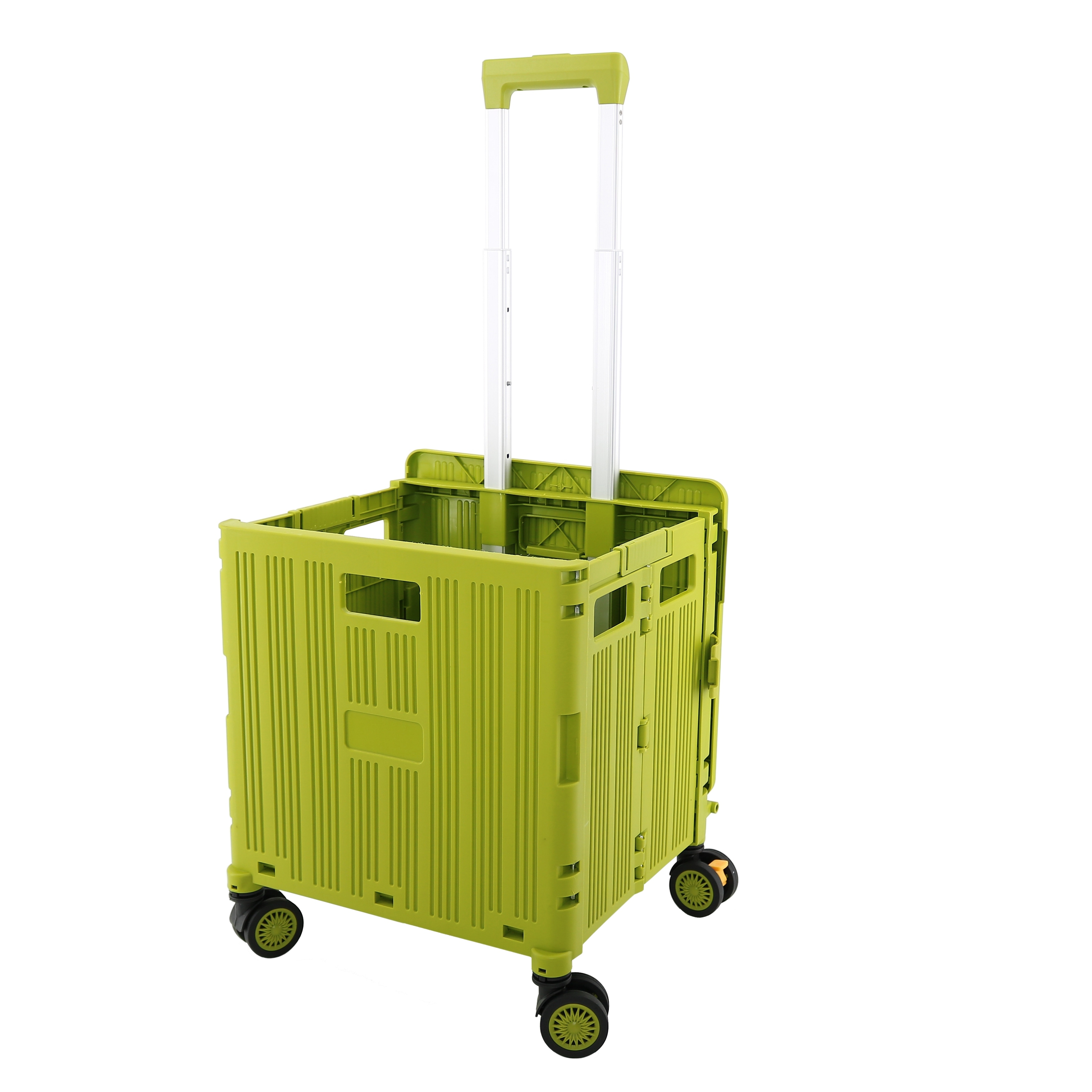 Folding crate with handle
