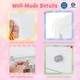 preview thumbnail 10 of 17, Kids Vanity Set with Mirror Princess Makeup Dressing Desk and Chair Set with Mirror-White