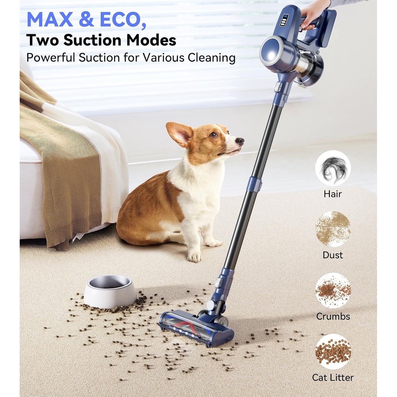 Cordless Vacuum Cleaner, 180W Stick Vacuum with 45 Mins Runtime - Bed Bath & Beyond