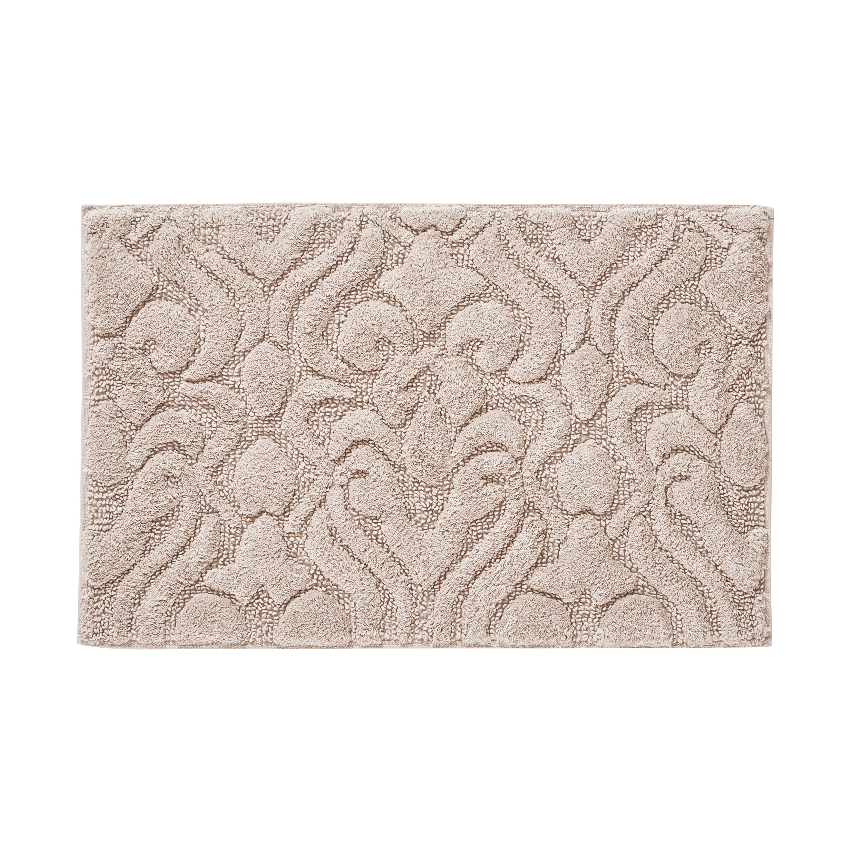 J. Queen New York Lombardi Damask Sculpted Bath Rug On Sale Bed