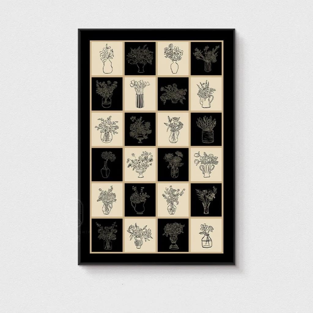 Timeless Botanicals Vintage Floral & Vase Art Print