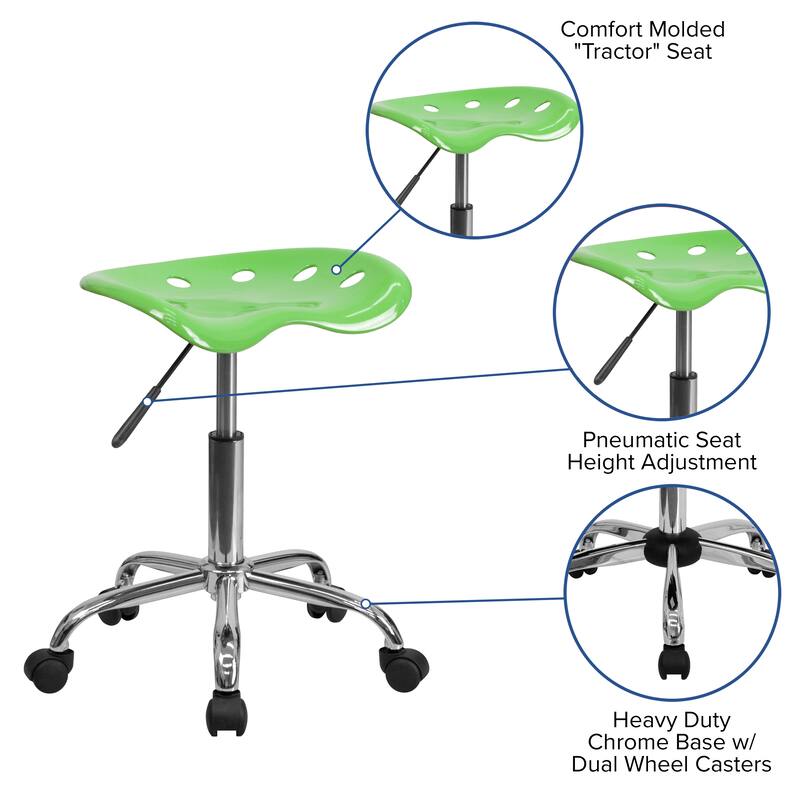 Vibrant Colored Tractor Stool