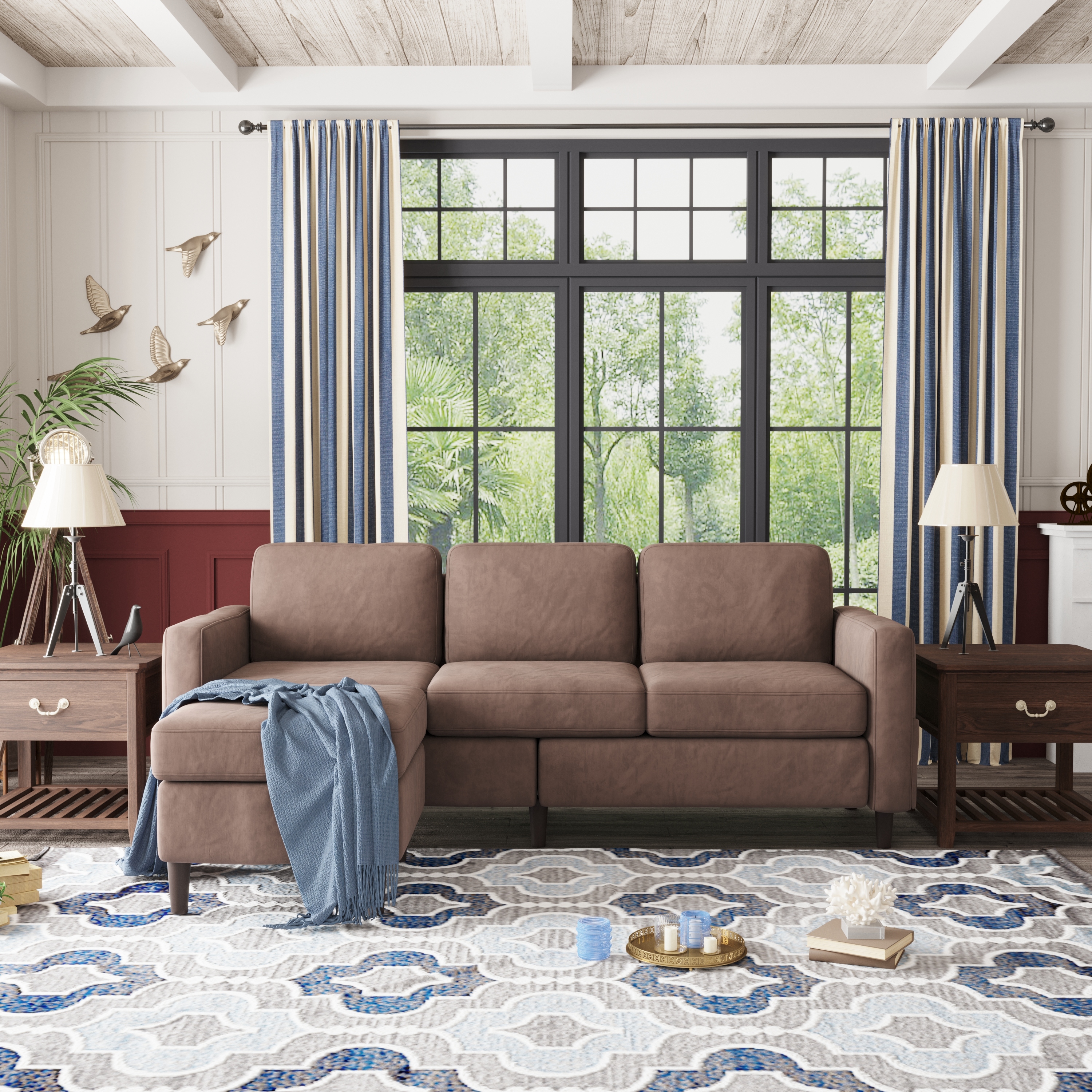 Serta palisades reclining sectional deals with right storage chaise