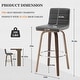 preview thumbnail 63 of 198, 26"/29" Faux Leather Swivel Bar/Counter Stools, Set of 2/3