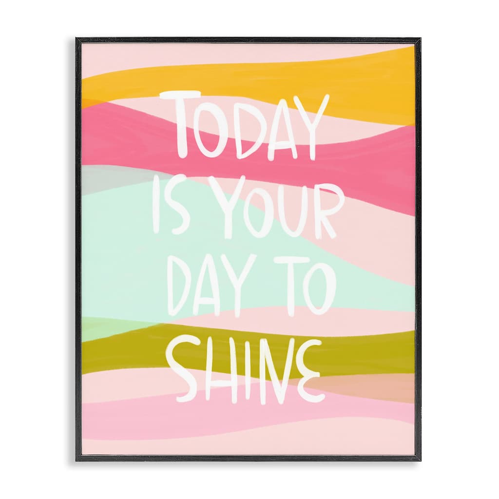 Stupell Pastel Day To Shine Framed Giclee Art Design By Mandy Ford Art + Illustration