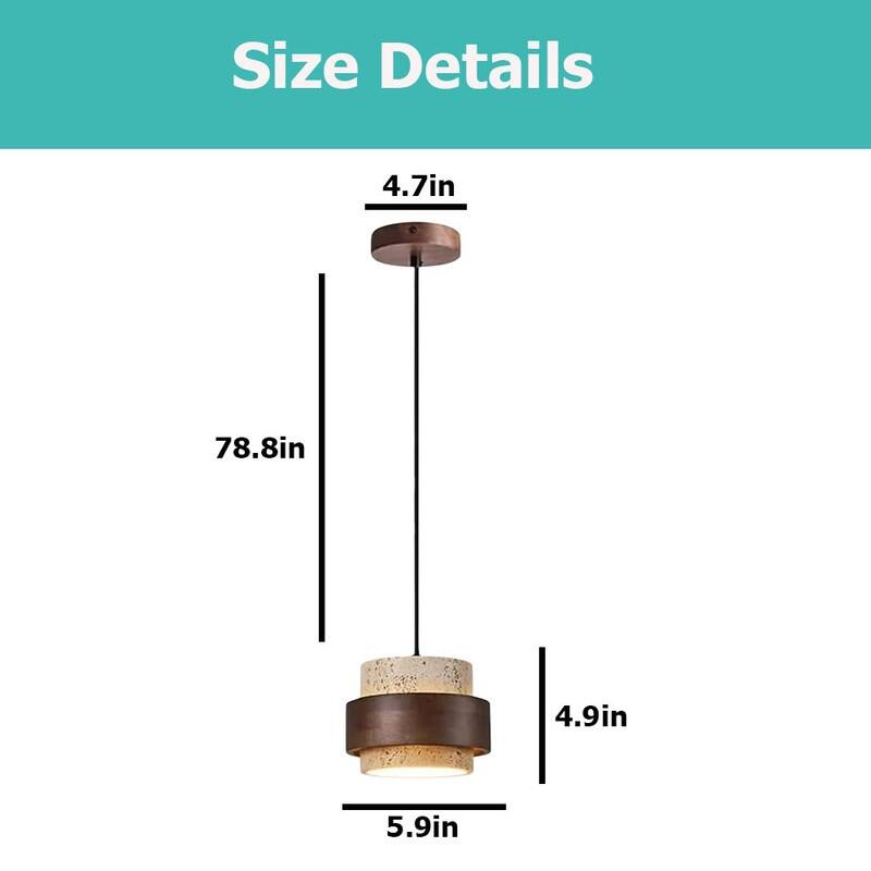 Industry light fixture natural dining room light wood, natural pendant light