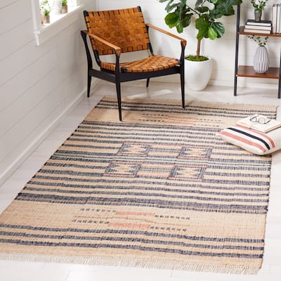 SAFAVIEH Kilim Sherron Boho Tribal Jute Fringe Rug