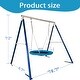 preview thumbnail 6 of 6, Metal Swing Stand With Saucer Outdoor Playground Metal Swing Set For Kids Outdoor Play Equipment
