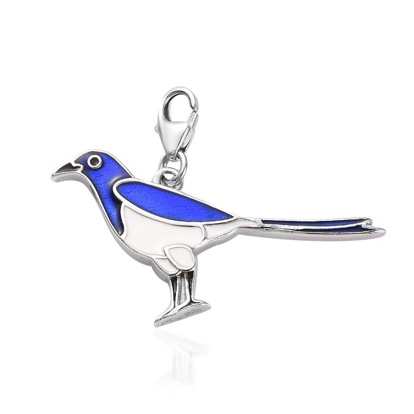 Platinum Over 925 Sterling Silver Bird Charm Jewelry Accessories. Opens flyout.
