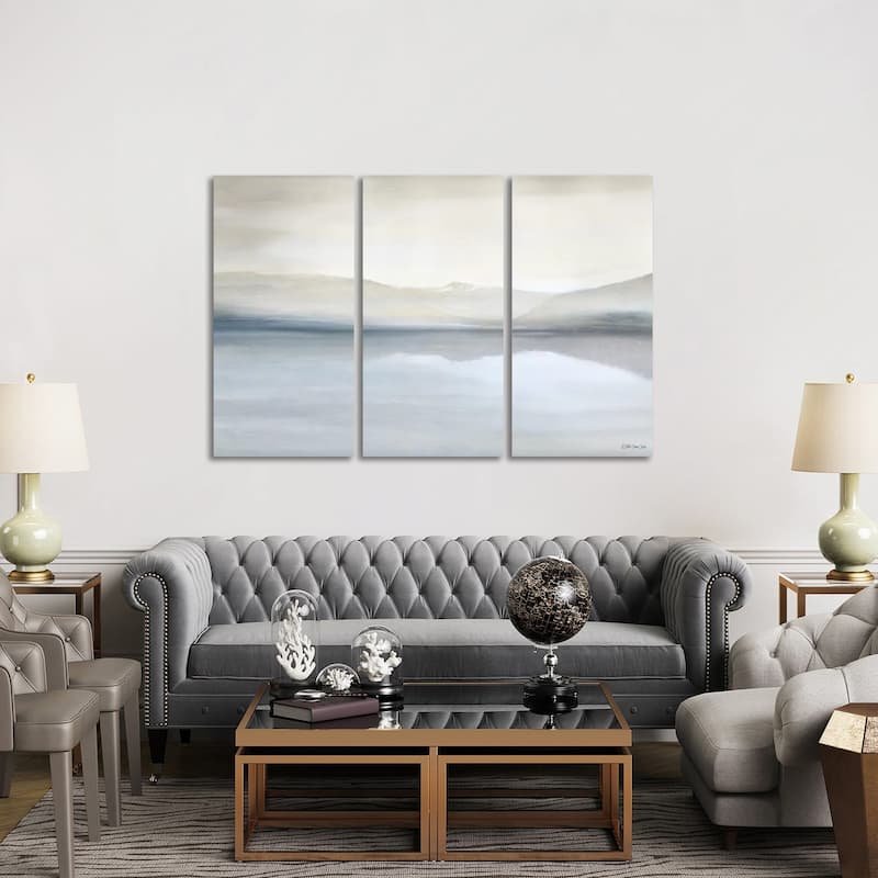 iCanvas "Lake Majesty" by Stellar Design Studio 3-Piece Canvas Wall Art Set - 40x60x1.5