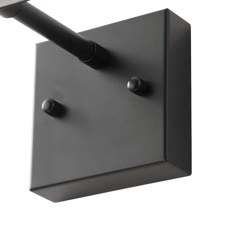 Matte Black Linear LED Rotatable Wall Mount Bathroom Vanity Light