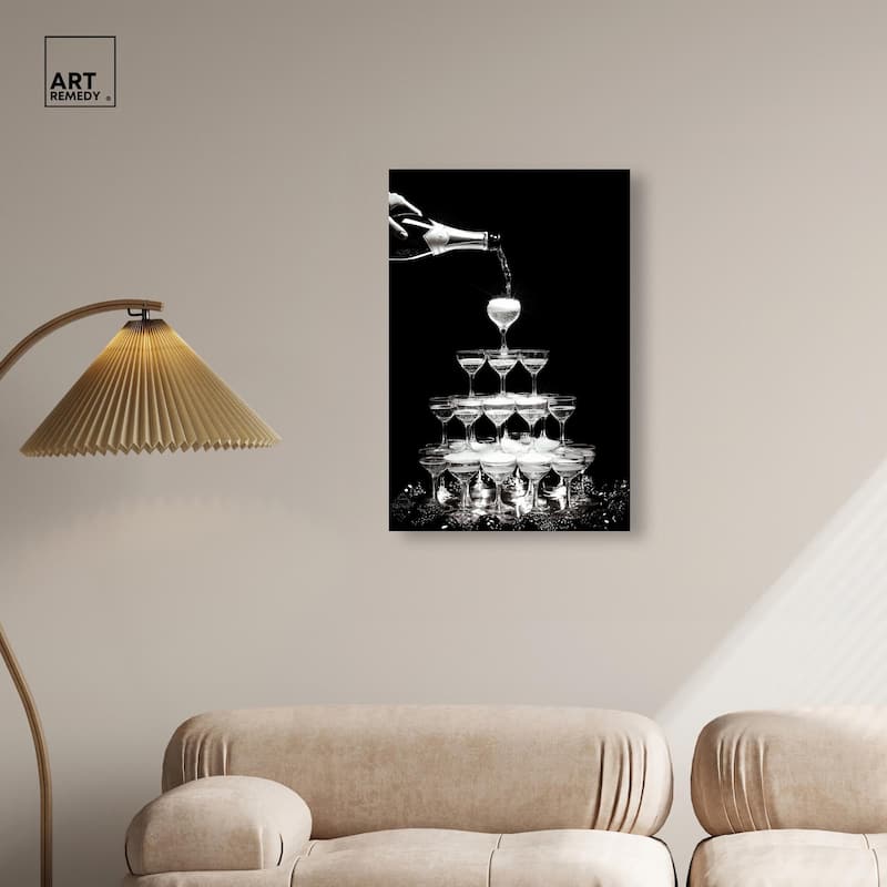 Flow of Fizz Canvas by Art Remedy, Gallery Wrapped