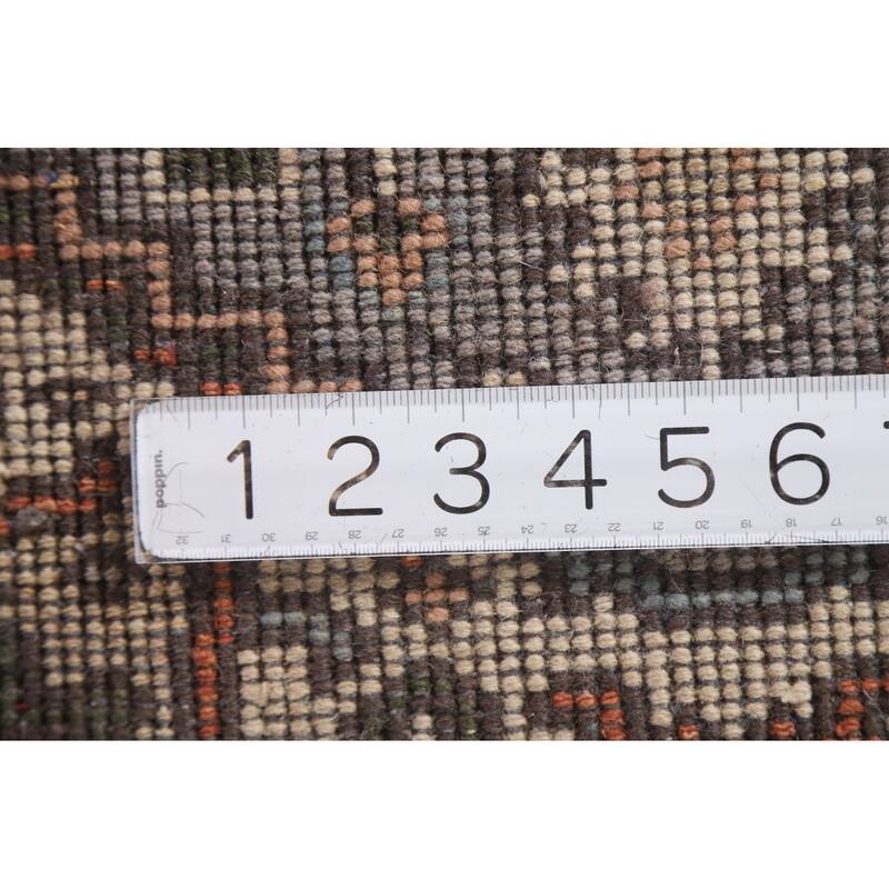 Heriz Serapi Oriental Rug Handmade Orange Wool Carpet - 2'0"x 3'0"