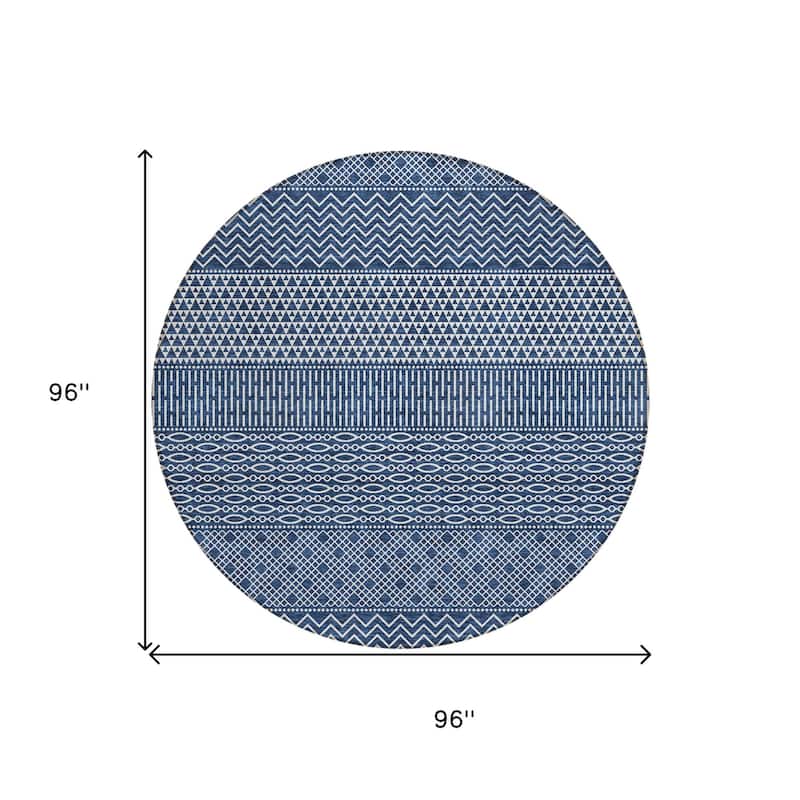 HomeRoots Chevron Modern Rectangle Outdoor Rug