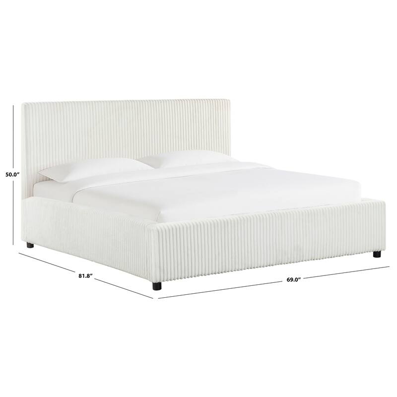 SAFAVIEH Couture Mallika Plush Corduroy Bed.