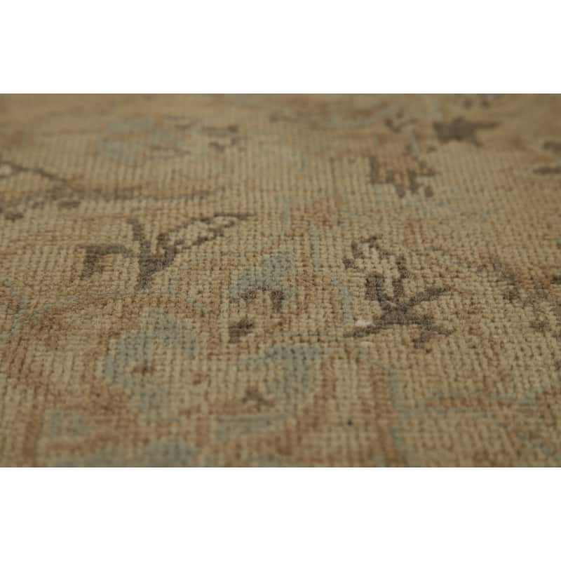 Traditional Floral Kashan Persian Area Rug Hand-Knotted Wool Carpet - 7'6" x 12'5"