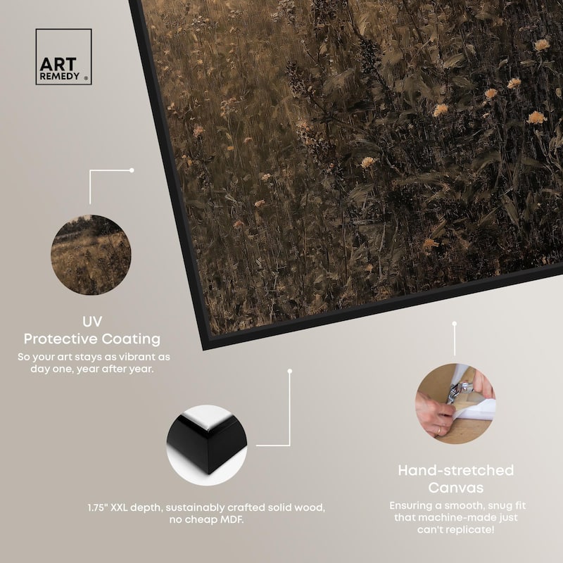 Vintage Meadow Canvas by Art Remedy