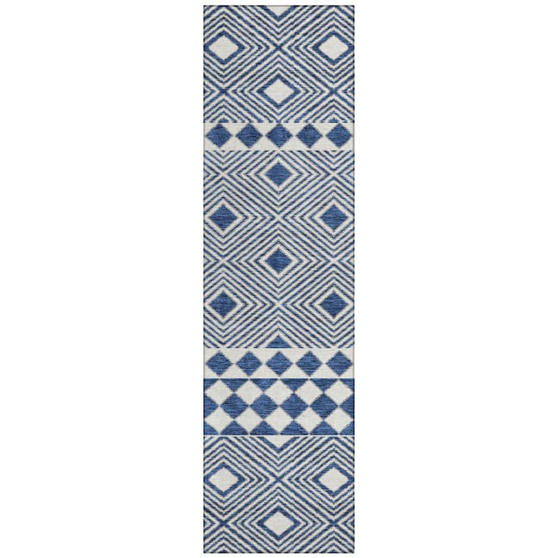 Machine Washable Indoor/ Outdoor Chantille Moroccan Boho Rug