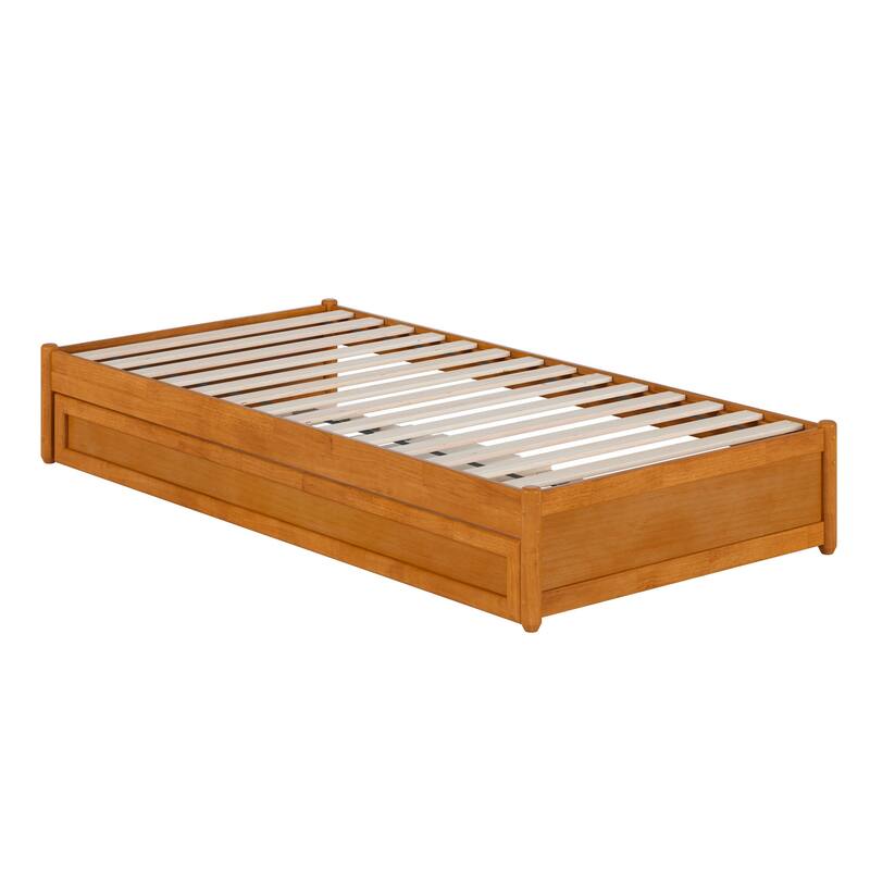 Barcelona Panel Platform Bed with Twin XL Trundle