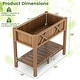 preview thumbnail 23 of 28, Gymax HIPS Raised Garden Bed Poly Wood Elevated Planter Box w/ Legs &