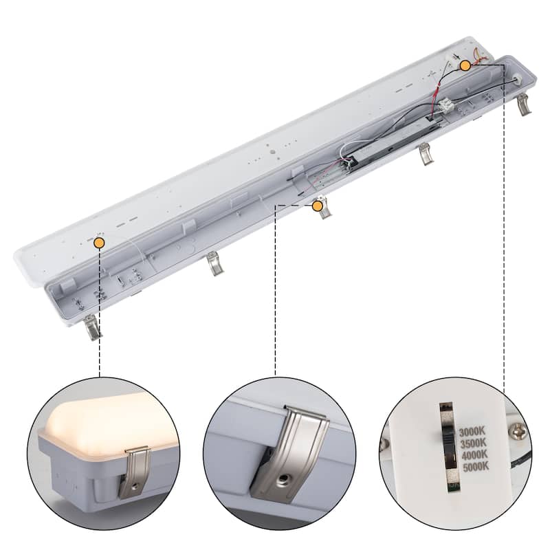 C Cattleya 47" 30/40/50W LED Vapor Tight LED Light with 3000/3500/4000/5000K Color Temperature