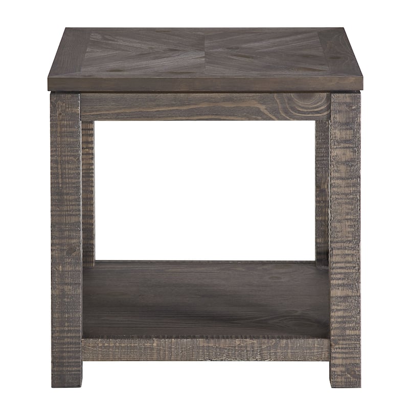 Steve Silver Carbon Loft Dawson Distressed Driftwood Square End Table