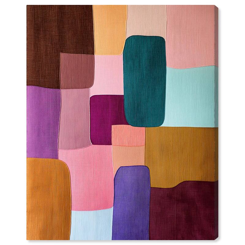 Color Block Cadence II Canvas by Art Remedy, Gallery Wrapped - 30" x 36"