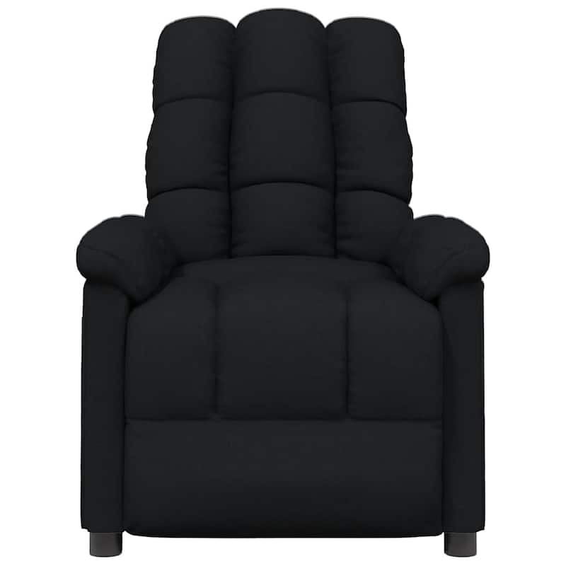 vidaXL Recliner Black Fabric - 29.1" x 38.9" x 40.1"
