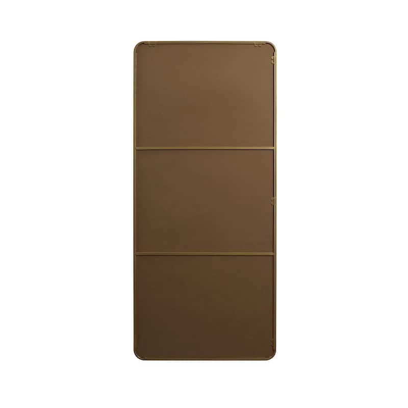 Indigo Home Soft Corner Metal Rectangle Mirror 32x72 Inch