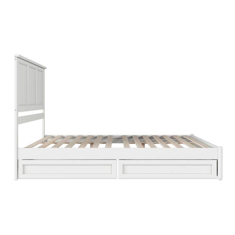 Felicity Platform Bed with Panel Footboard and Storage Drawers