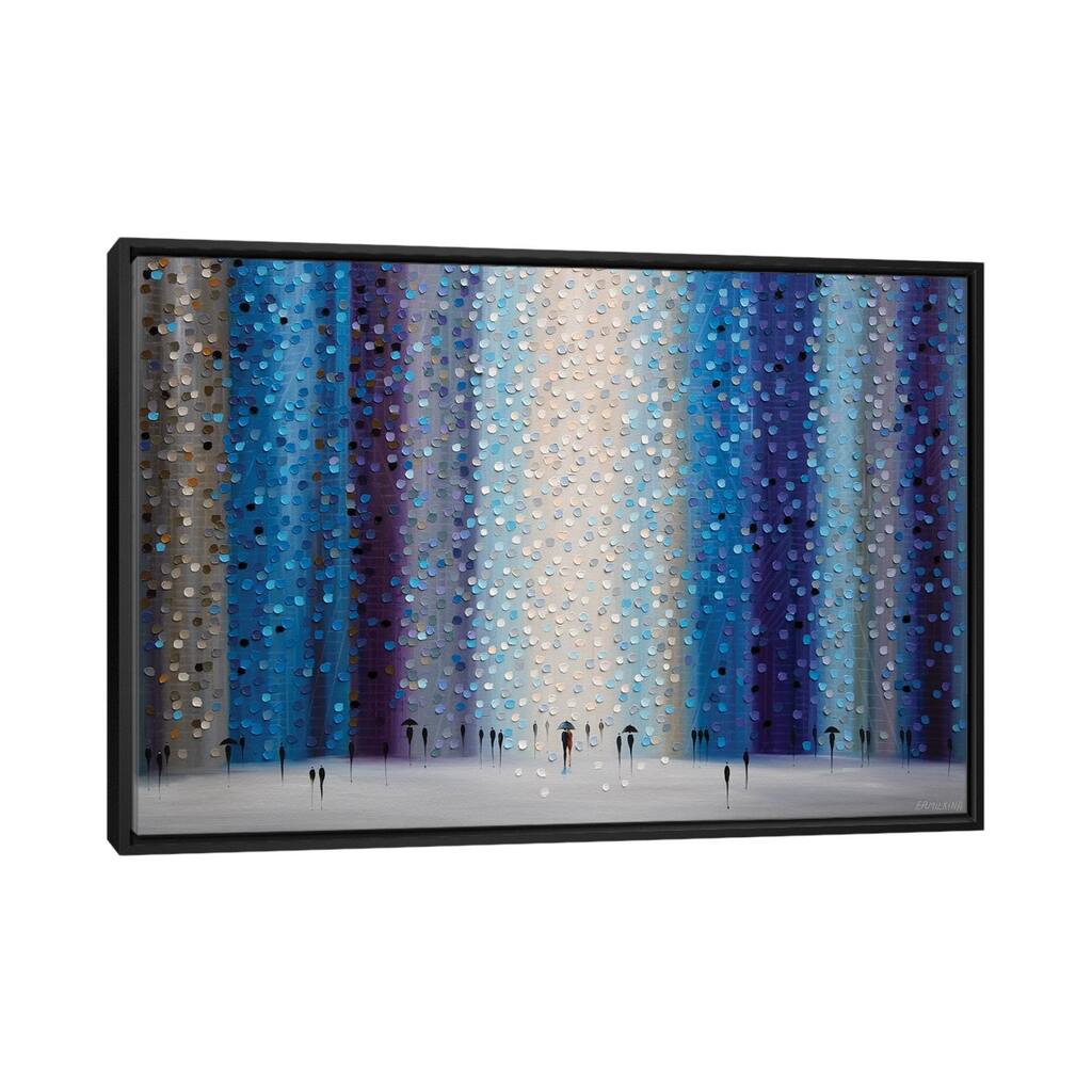 iCanvas "Rainy City" by Ekaterina Ermilkina Framed Canvas Print