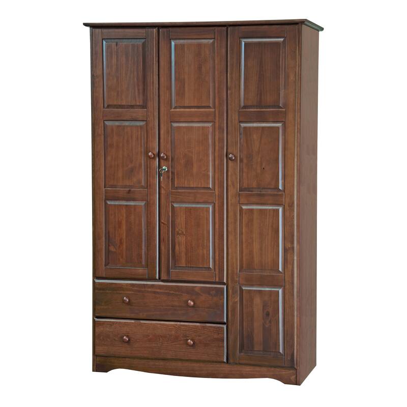 Palace Imports 100% Solid Wood Grand Wardrobe Armoire