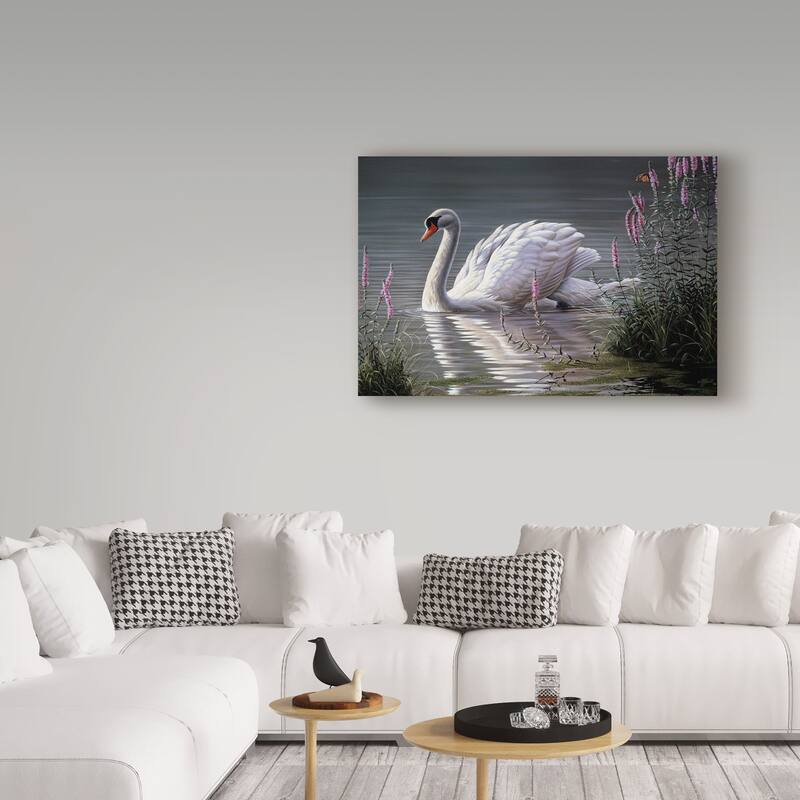 Wilhelm Goebel 'Summer Idyll Mute Swan' Canvas Art