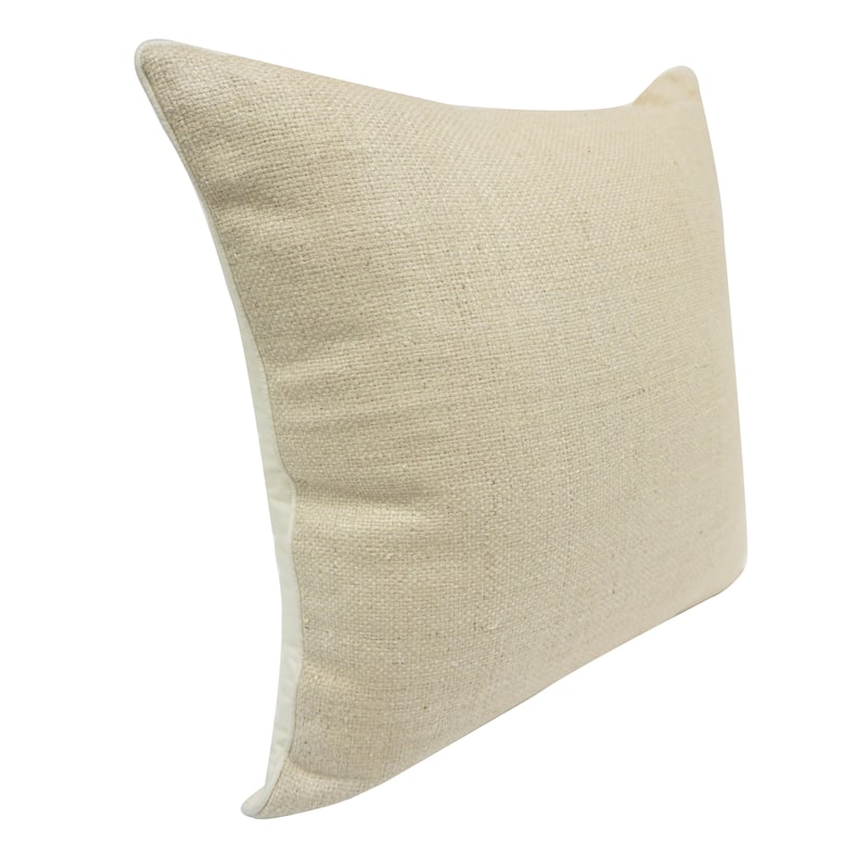 Home&Manor Ostan Vintage Raw Silk Pillow 18"