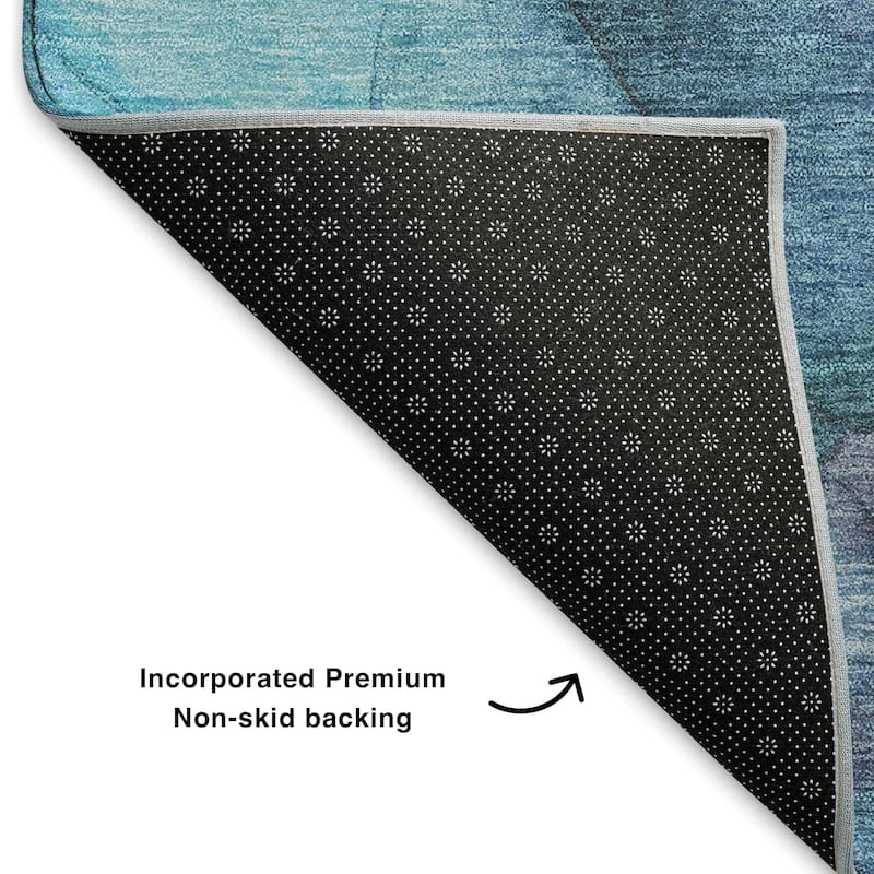 Premium Washable Super Soft Abstract Watercolor Mayfield Rug