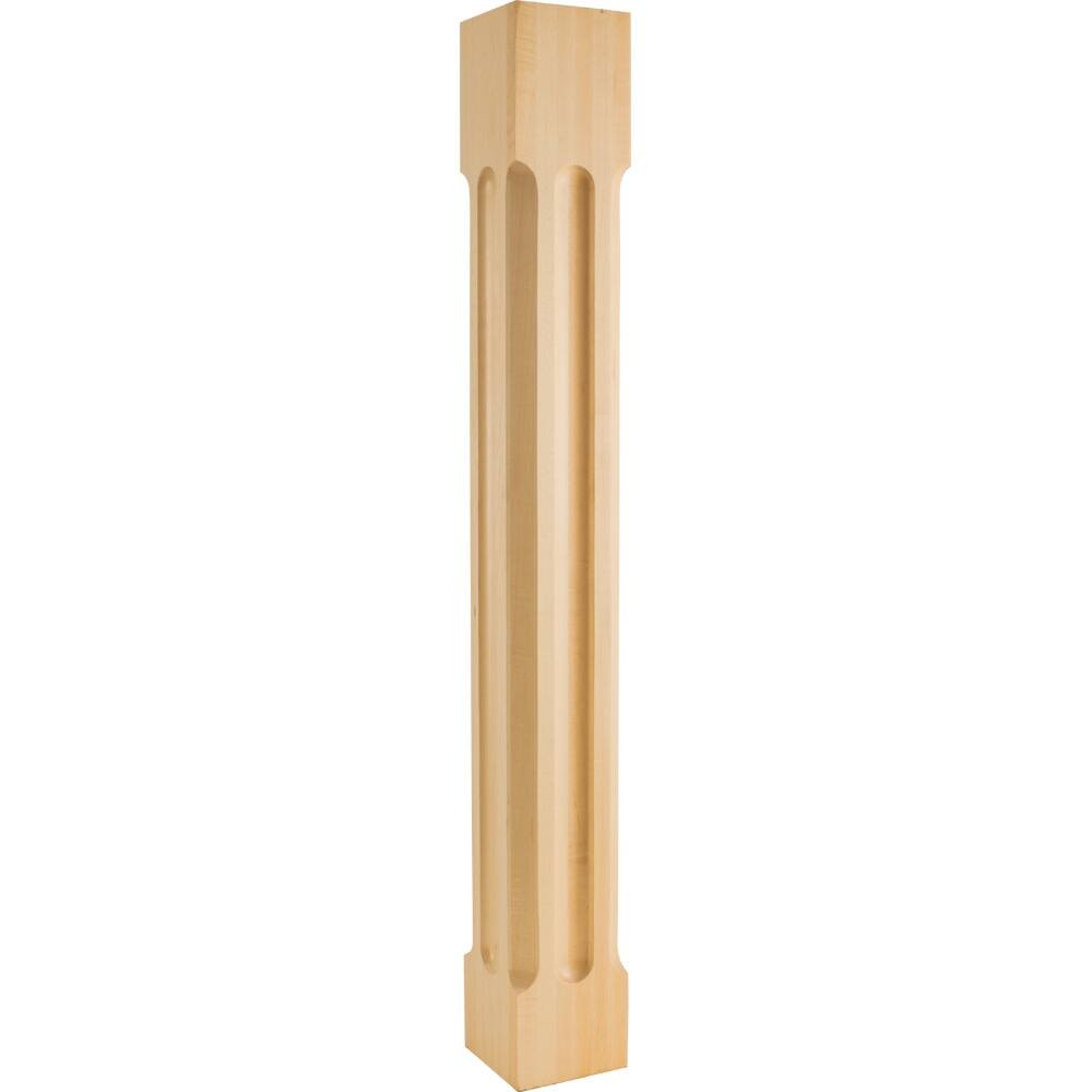 Hardware Resources Corner Post with Scooped Styling, 42"H x 5"D