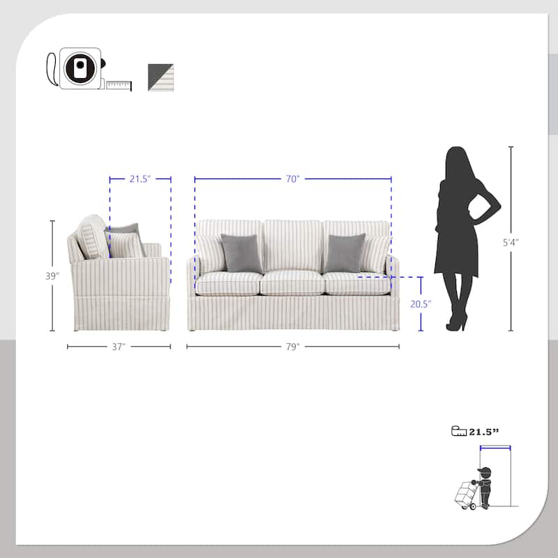 Ventura Textured Fabric Living Room Sofa