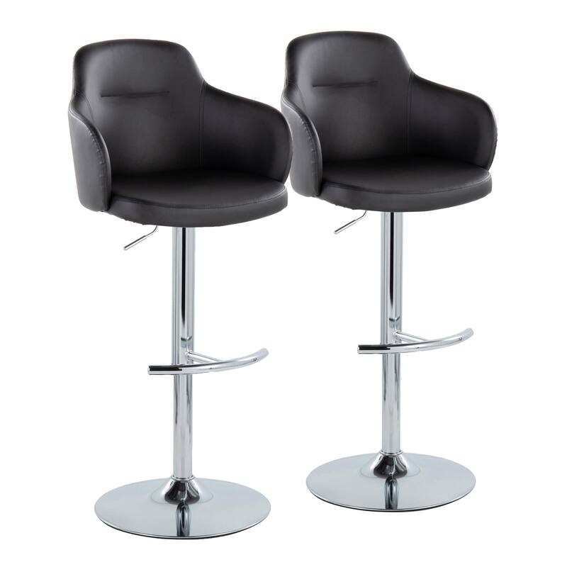 Strick & Bolton Iglabo Adjustable Bar Stool (Set of 2)
