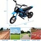 preview thumbnail 3 of 3, 24V Electric Dirt Bike, 350W, Top Speed ​​14.29 MPH, 2 Speed ​​Modes, Max Weight 135 lbs, Blue