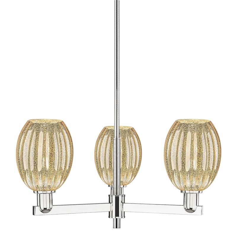Innovations Lighting 716-3CR-13-18 Preston Chandelier Preston 3 Light - Polished Nickel / Mercury