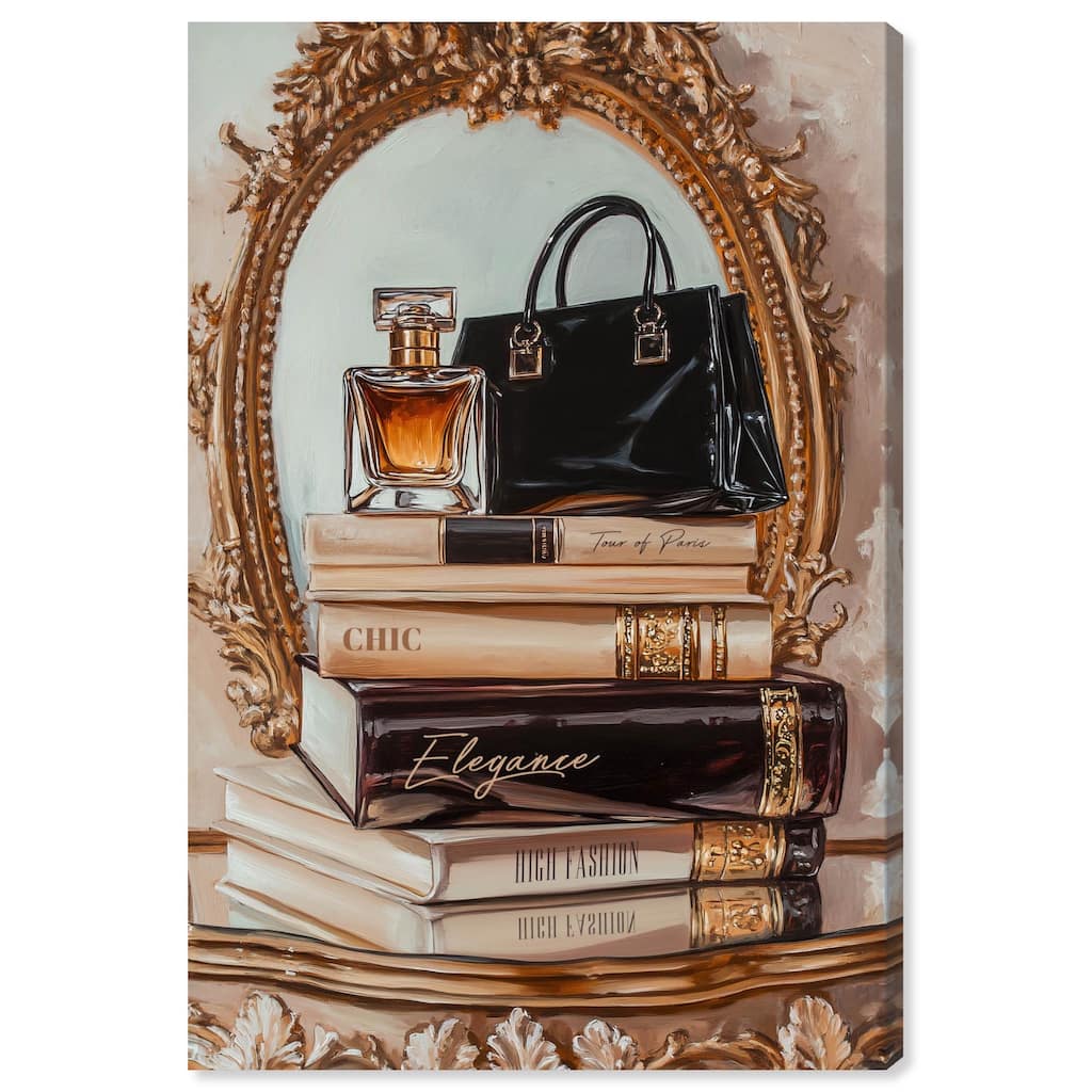 Elegant Glam by the Mirror Canvas by Art Remedy, Gallery Wrapped